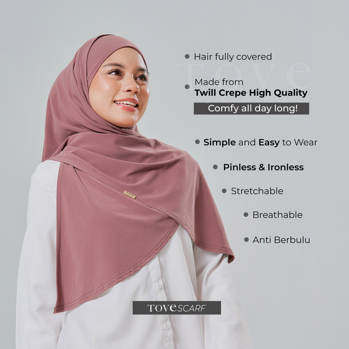 TUDUNG INSTANT HIJAB SAGE INSTANT by TOVESCARF