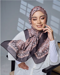 (TOVE SCARF) TUDUNG BAWAL PRINTED PREMIUM COTTON VOILE IRONLESS Hijab Square