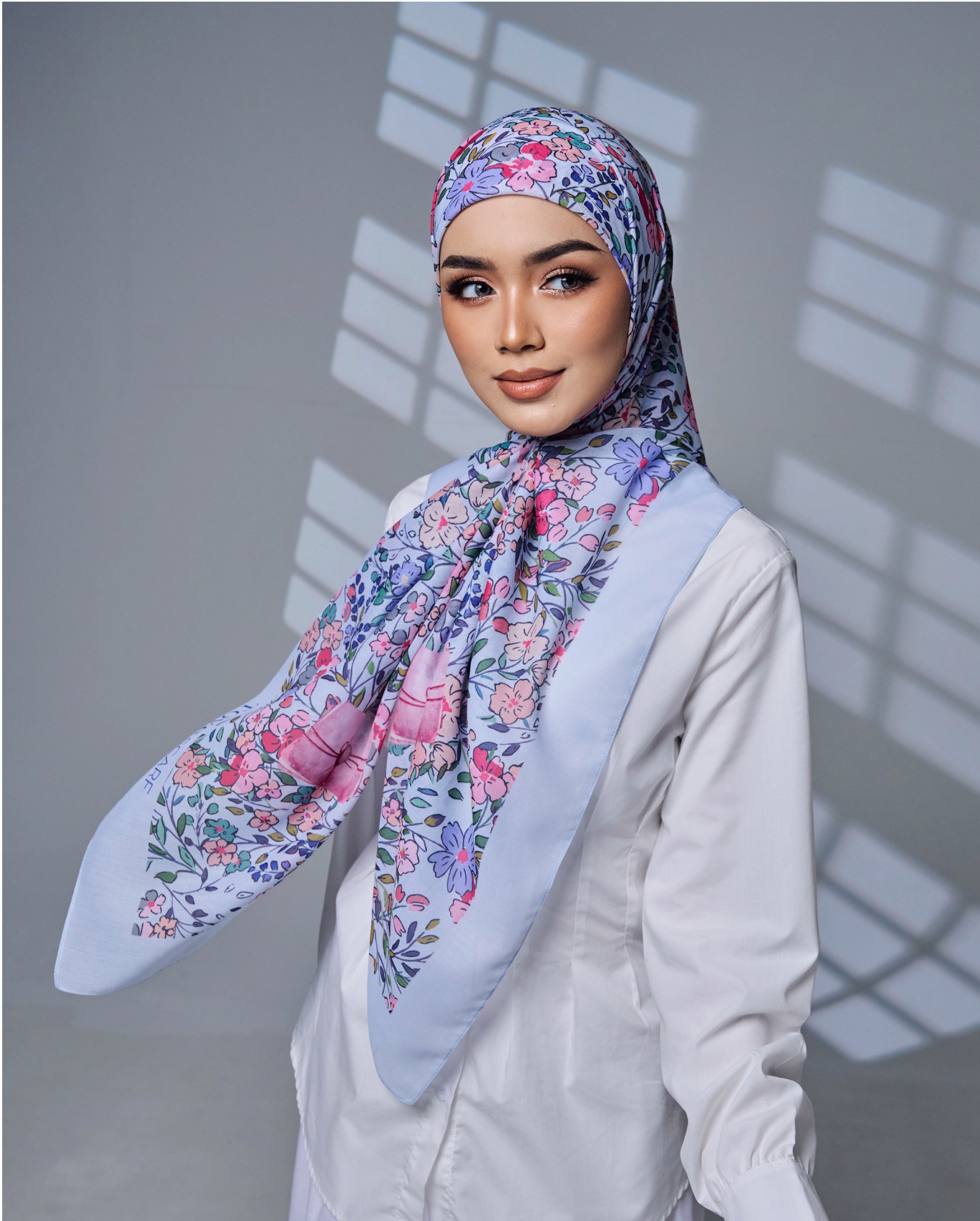 (TOVE SCARF) TUDUNG BAWAL PRINTED PREMIUM COTTON VOILE IRONLESS Hijab Square