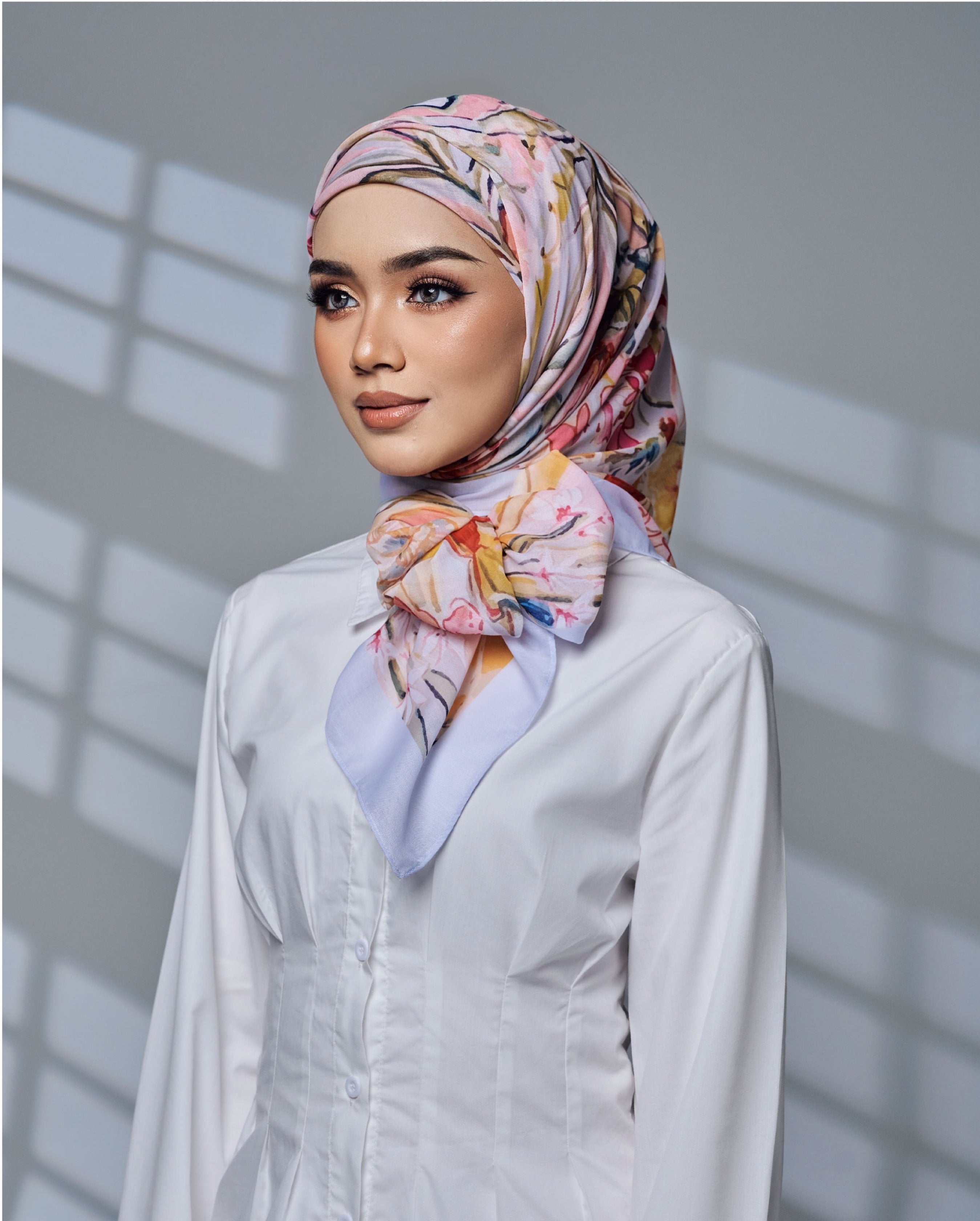 (TOVE SCARF) TUDUNG BAWAL PRINTED PREMIUM COTTON VOILE IRONLESS Hijab Square