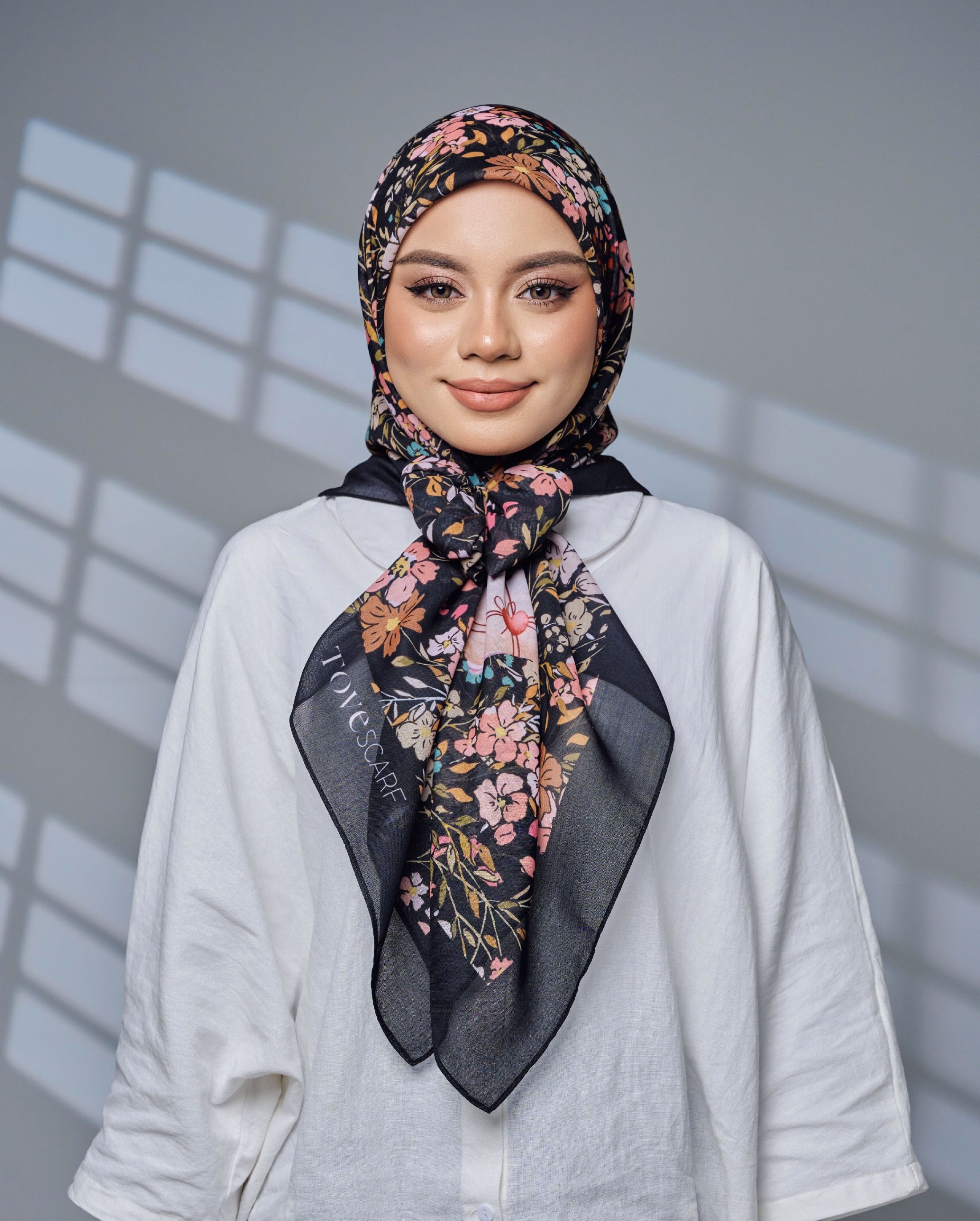 (TOVE SCARF) TUDUNG BAWAL PRINTED PREMIUM COTTON VOILE IRONLESS Hijab Square