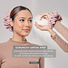 SCRUNCHY by TOVE ( Getah Rambut, Scrunchie Gebu )