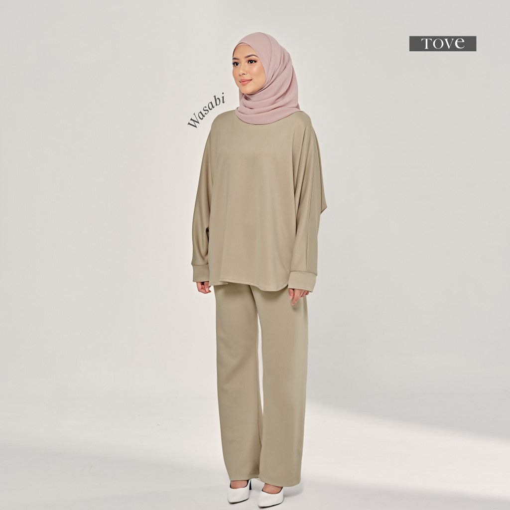 SET BAJU & SELUAR BATWING COMFY BY TOVE