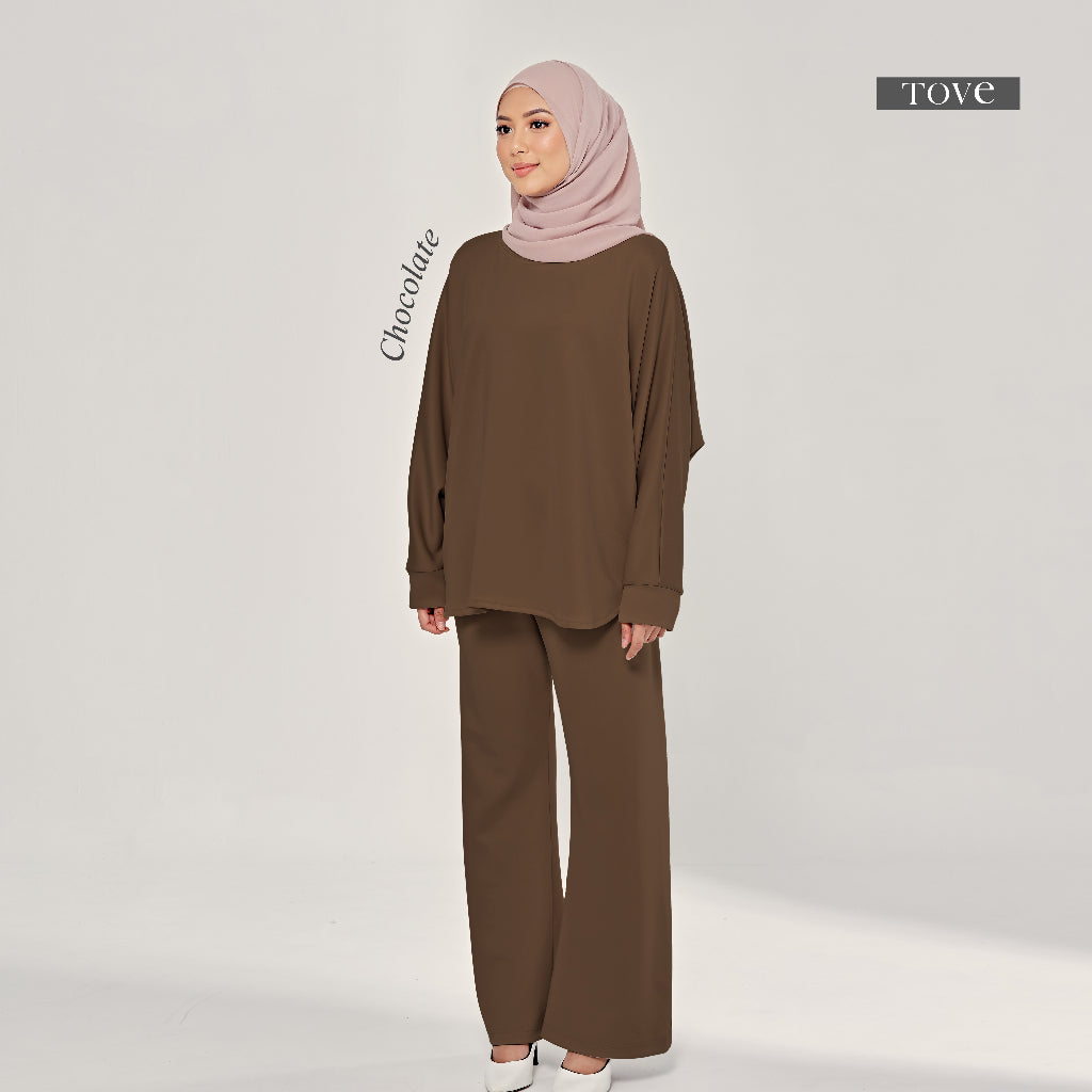 SET BAJU & SELUAR BATWING COMFY BY TOVE