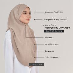 TUDUNG (2 in 1) EMMA TIE-BACK BY TOVESCARF