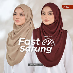 TUDUNG FAST SARUNG by TOVESCARF