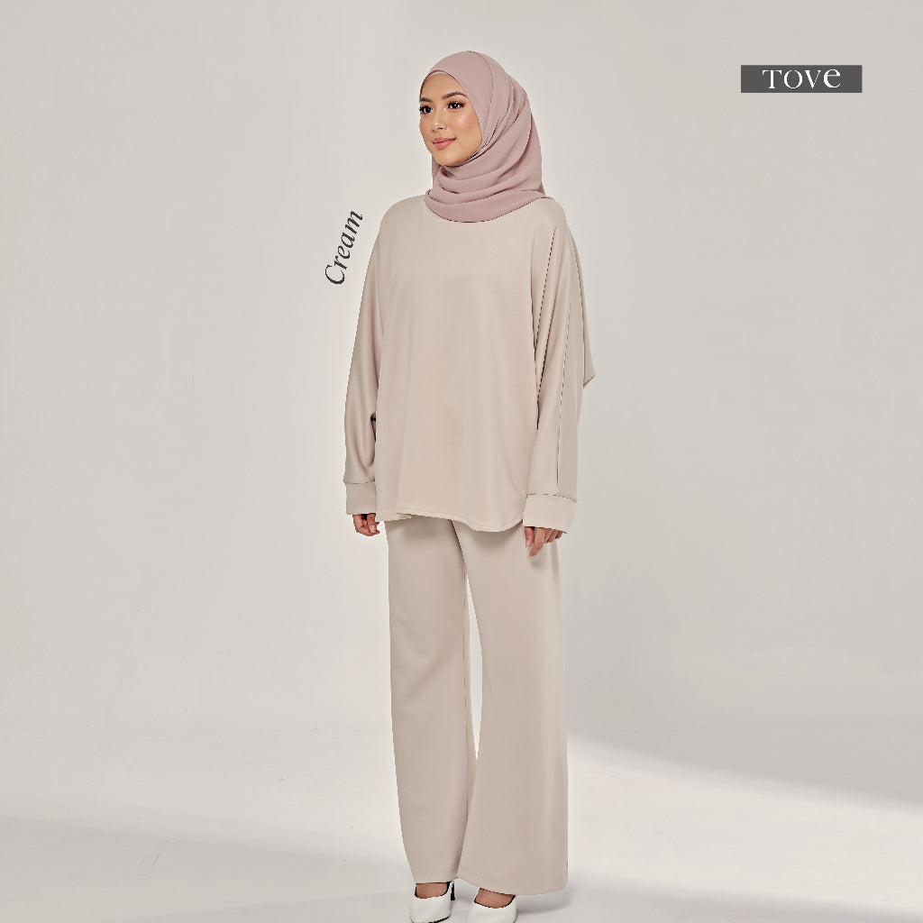 SET BAJU & SELUAR BATWING COMFY BY TOVE