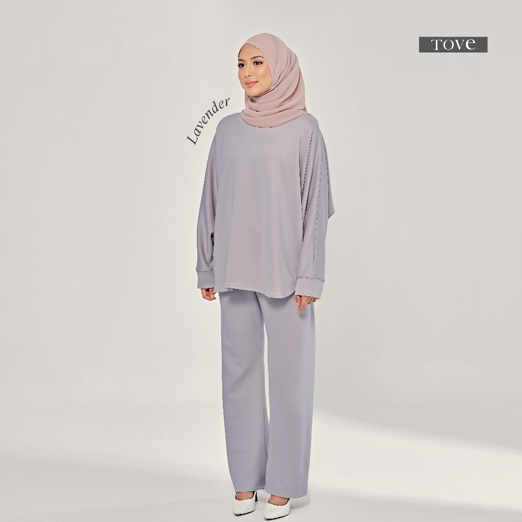 SET BAJU & SELUAR BATWING COMFY BY TOVE