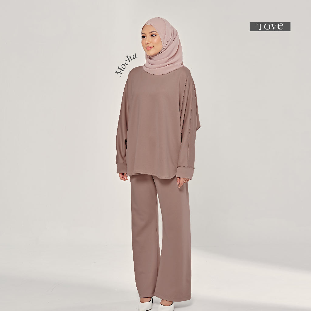 SET BAJU & SELUAR BATWING COMFY BY TOVE