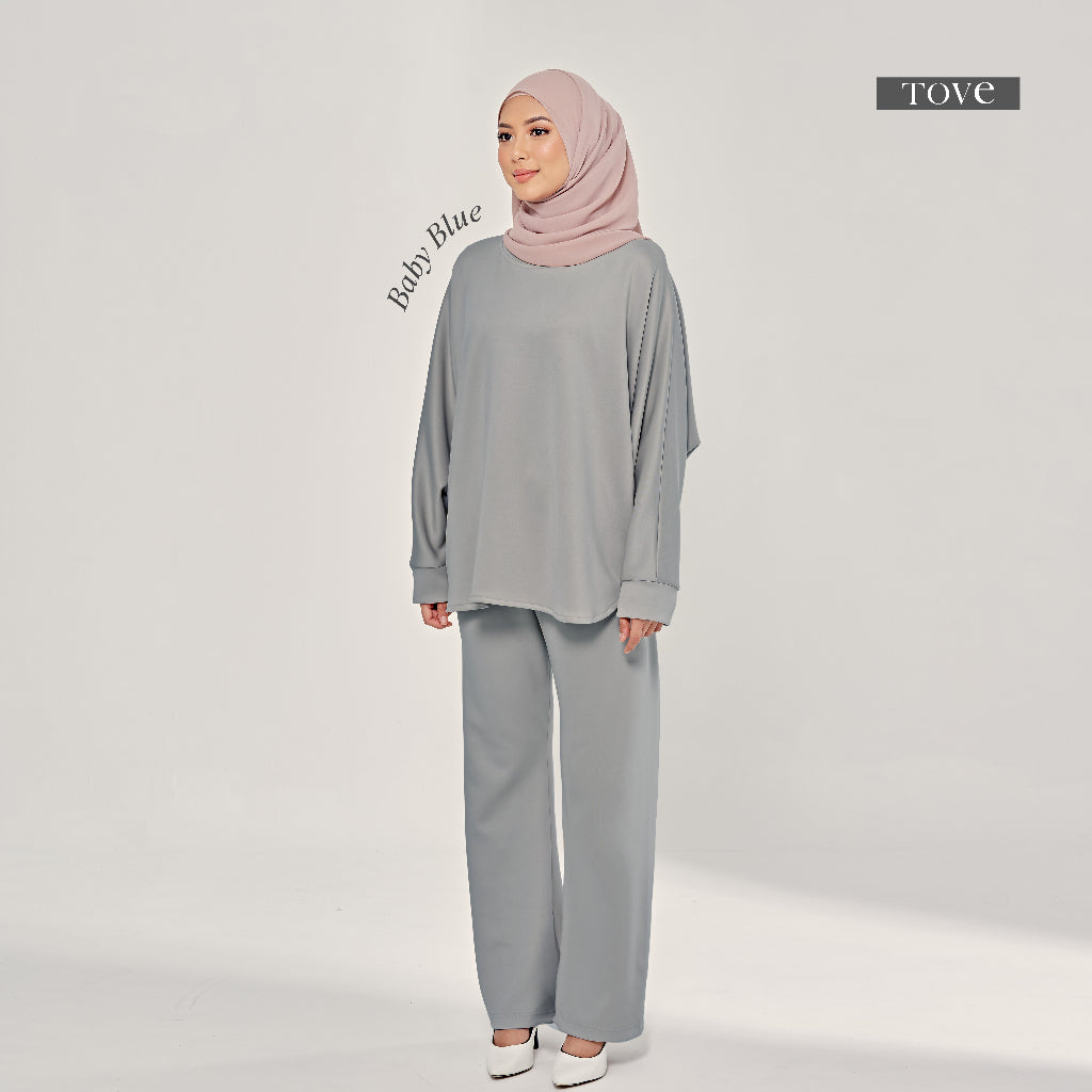 SET BAJU & SELUAR BATWING COMFY BY TOVE