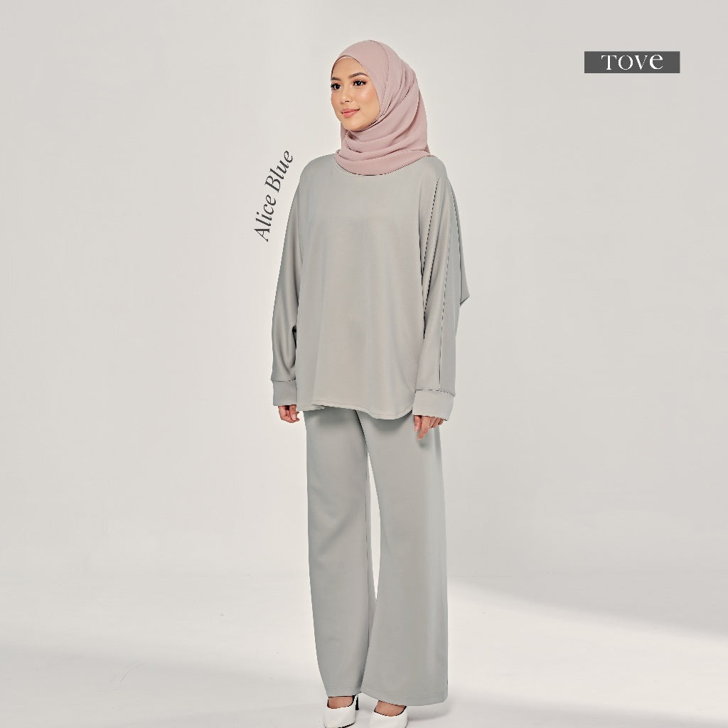 SET BAJU & SELUAR BATWING COMFY BY TOVE