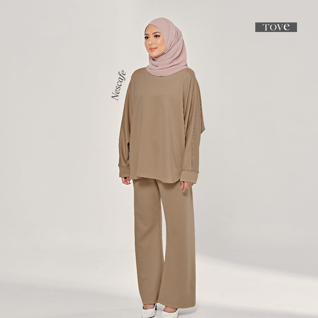 SET BAJU & SELUAR BATWING COMFY BY TOVE