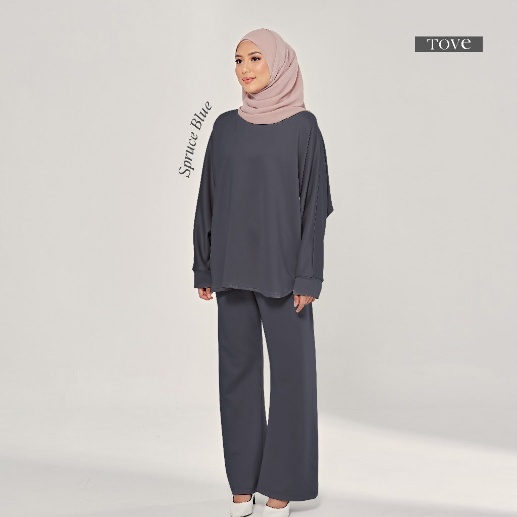 SET BAJU & SELUAR BATWING COMFY BY TOVE