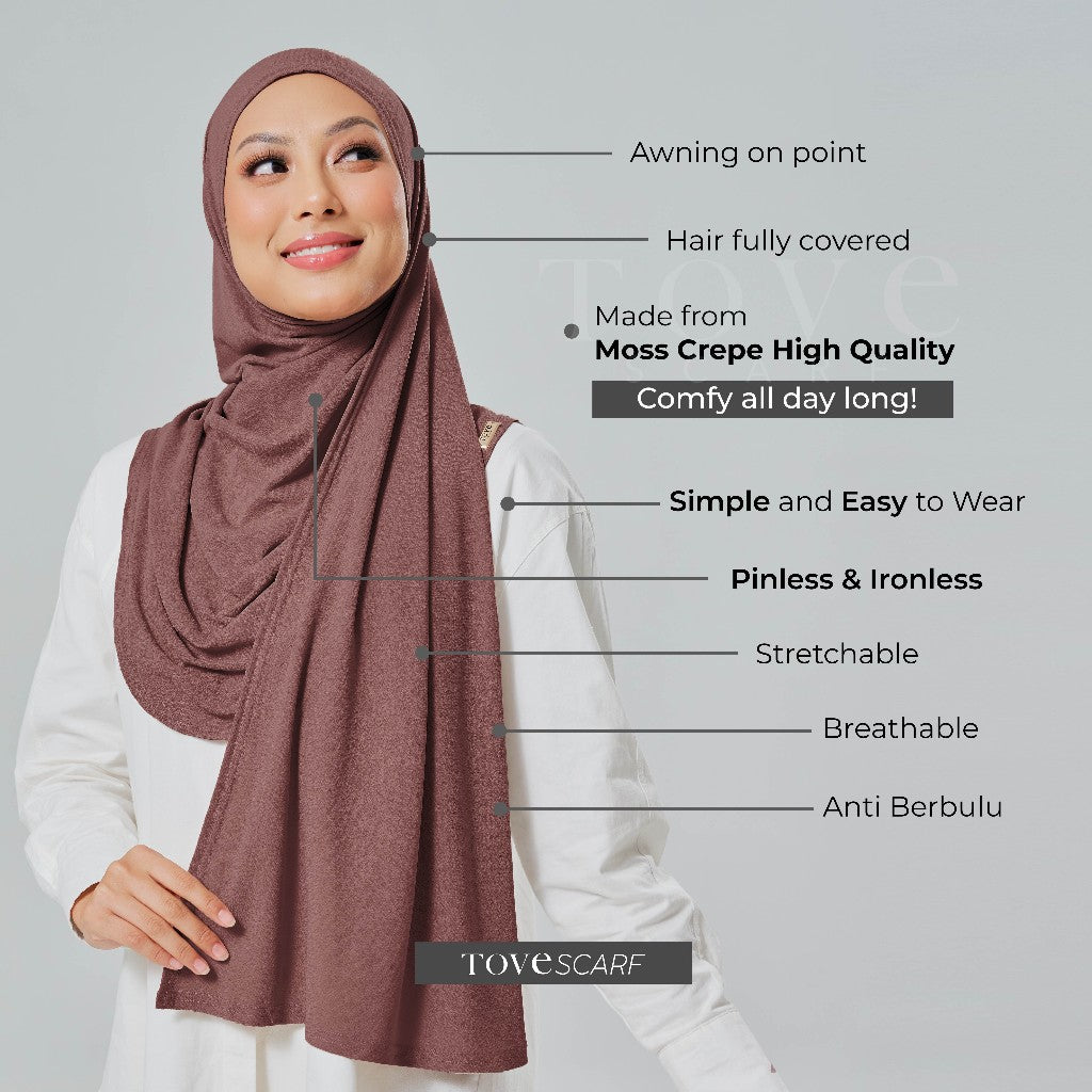 TUDUNG SARUNG ELORA INSTANT SHAWL by TOVESCARF