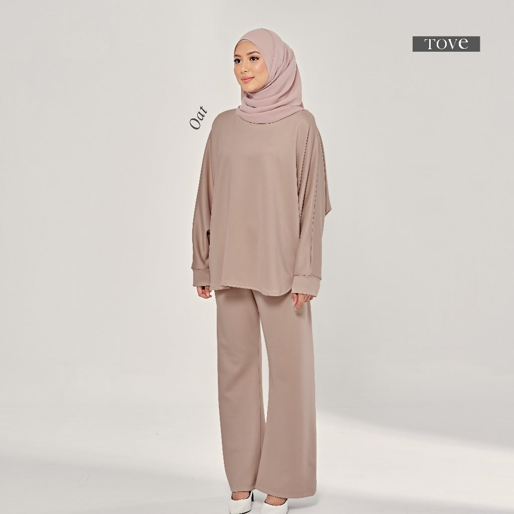 SET BAJU & SELUAR BATWING COMFY BY TOVE