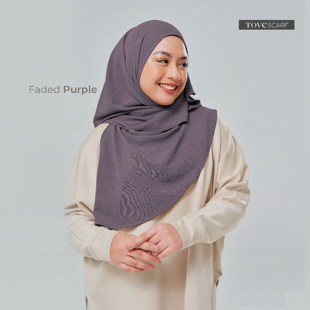 TUDUNG SARUNG  LUNA BAWAL INSTANT Cey Crepe by TOVE