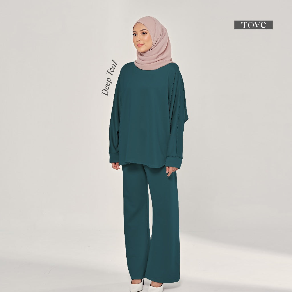 SET BAJU & SELUAR BATWING COMFY BY TOVE