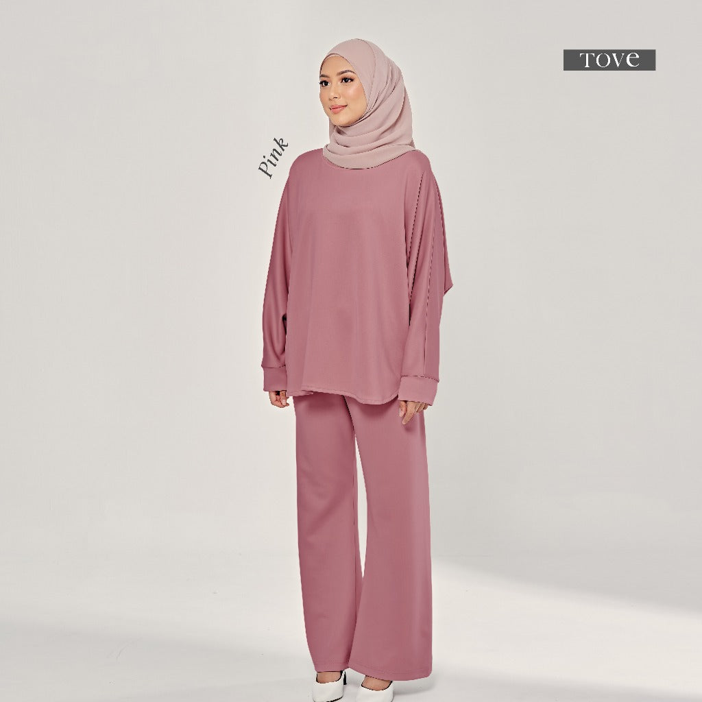 SET BAJU & SELUAR BATWING COMFY BY TOVE