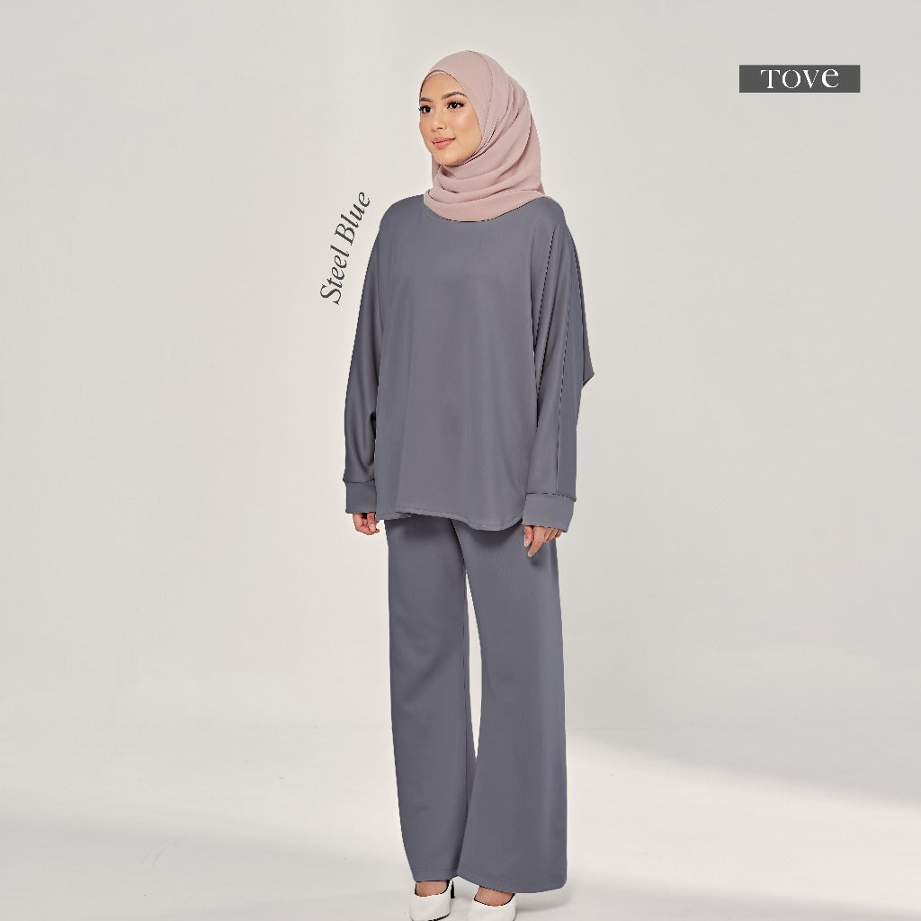 SET BAJU & SELUAR BATWING COMFY BY TOVE