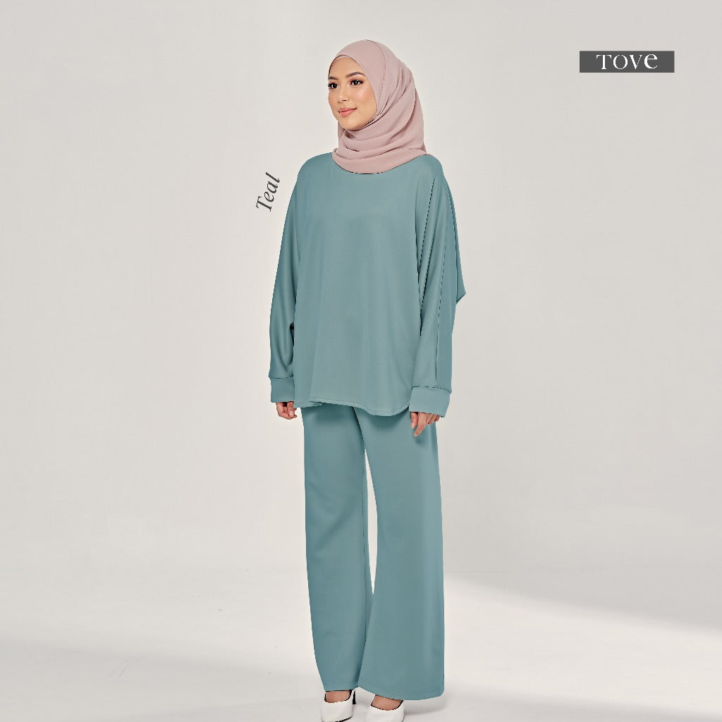 SET BAJU & SELUAR BATWING COMFY BY TOVE