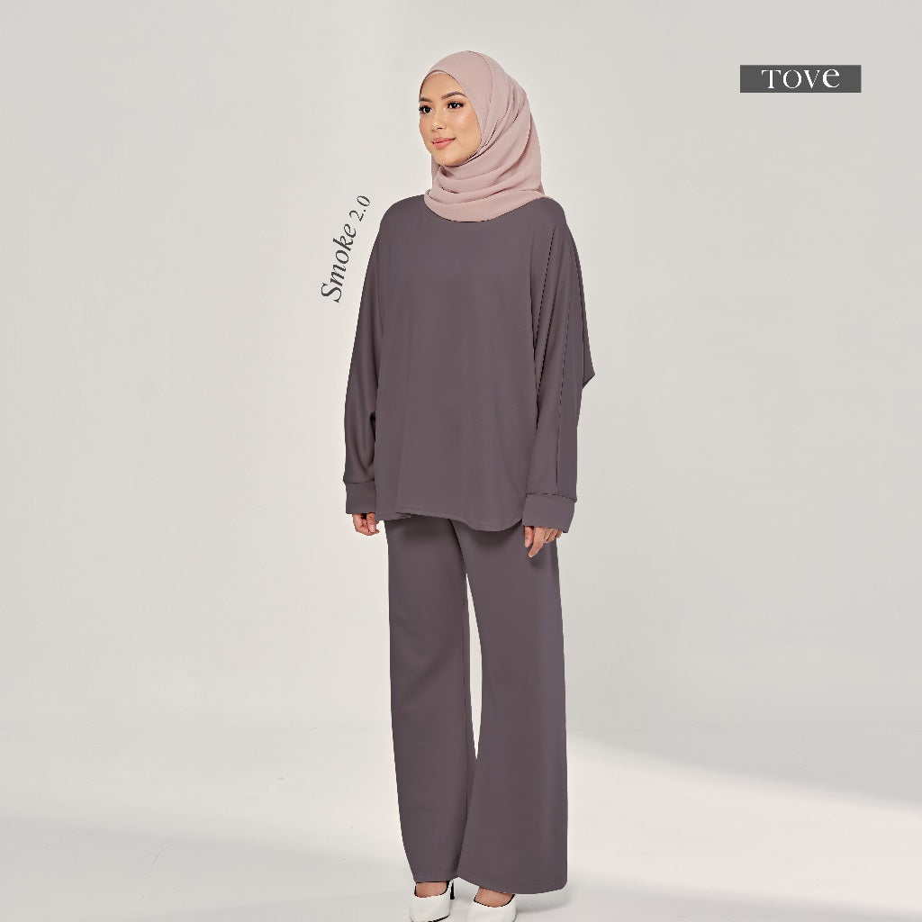 SET BAJU & SELUAR BATWING COMFY BY TOVE